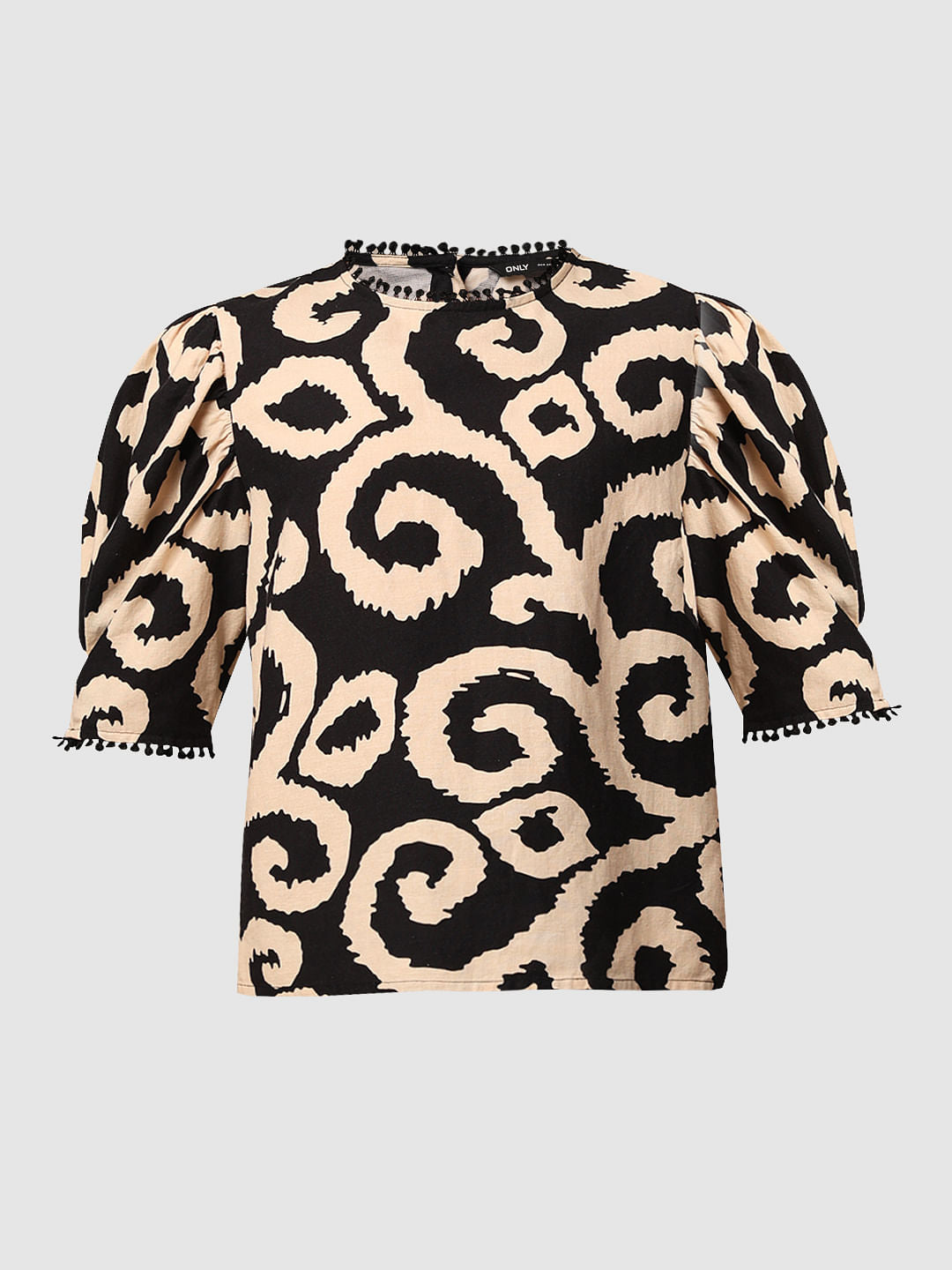 Beige Printed Co-Ord Set Top
