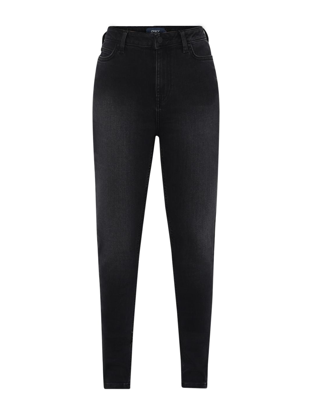 Black High Rise Piper Skinny Jeans