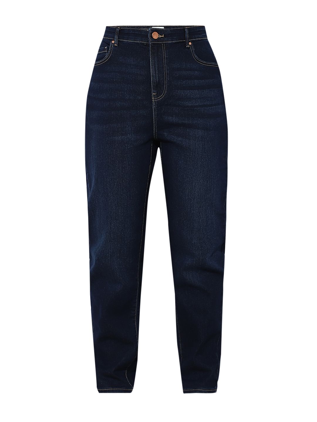 Dark Blue Mid Rise Carmen Skinny Jeans