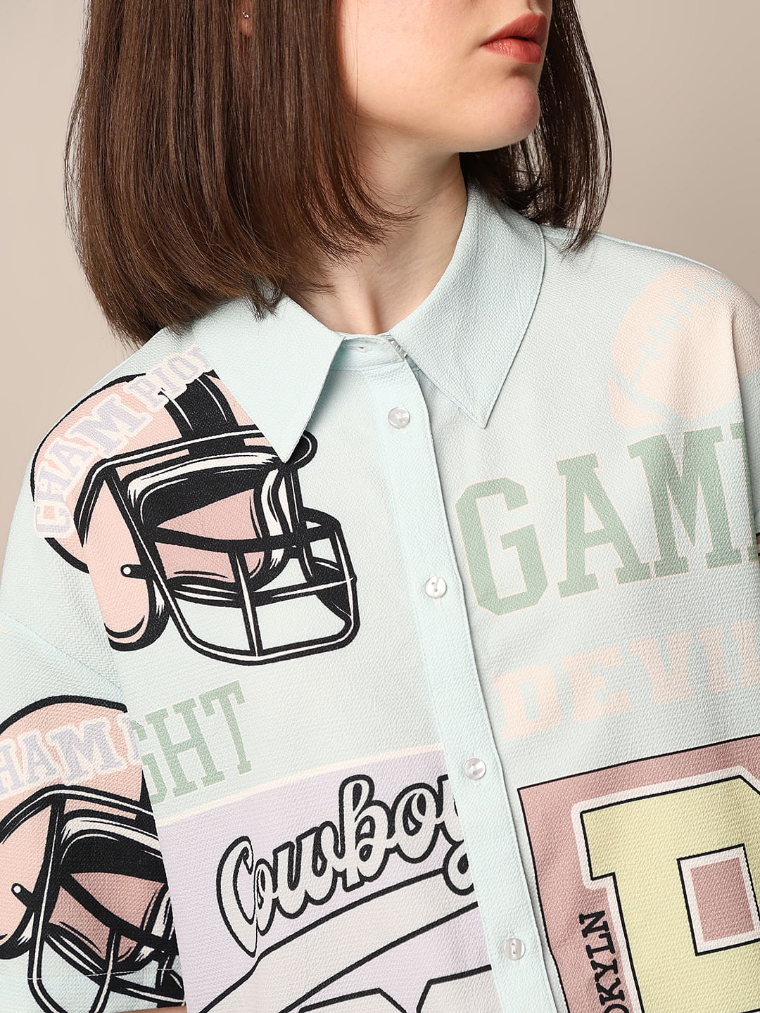 Multi-Colour Varsity Shirt