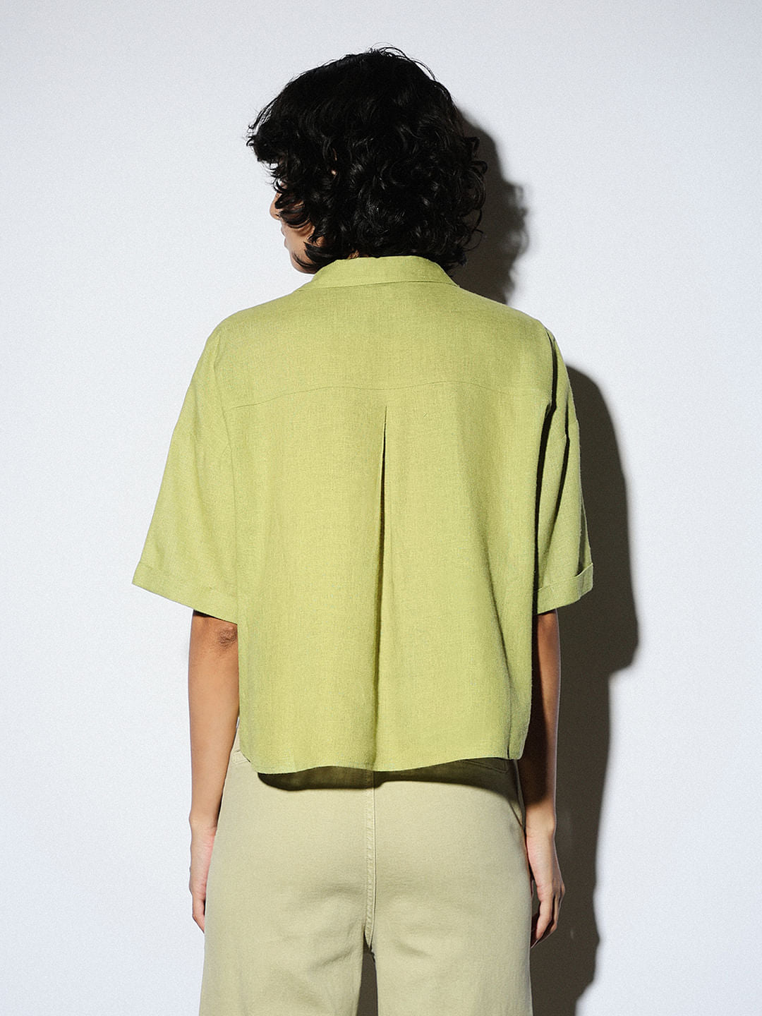 Green Loose Fit Shirt