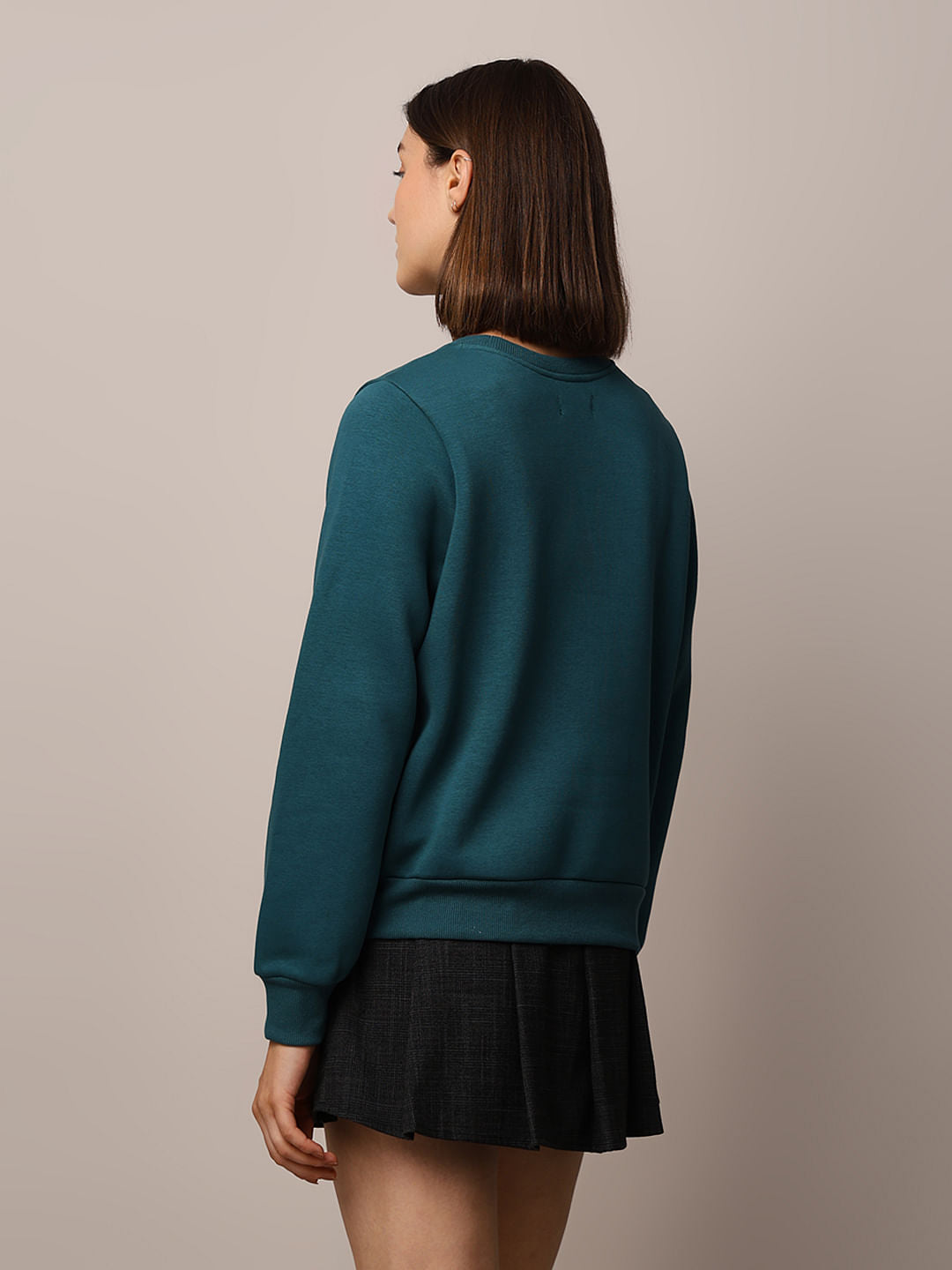 Green Printed Sweatshirt