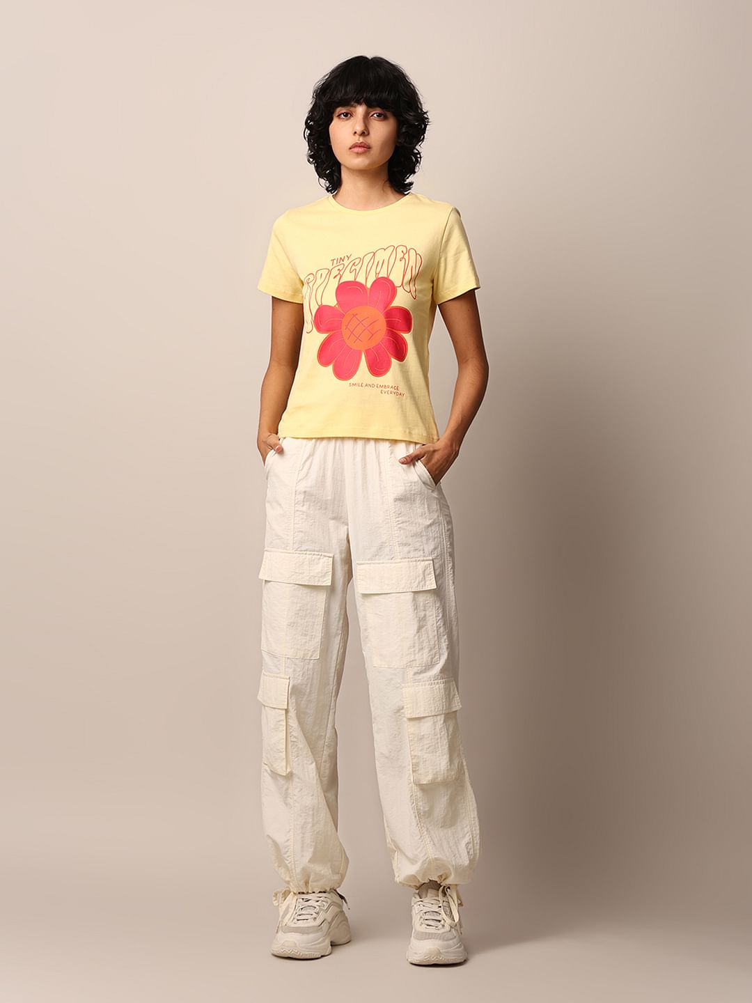 Yellow Graphic Print T-Shirt