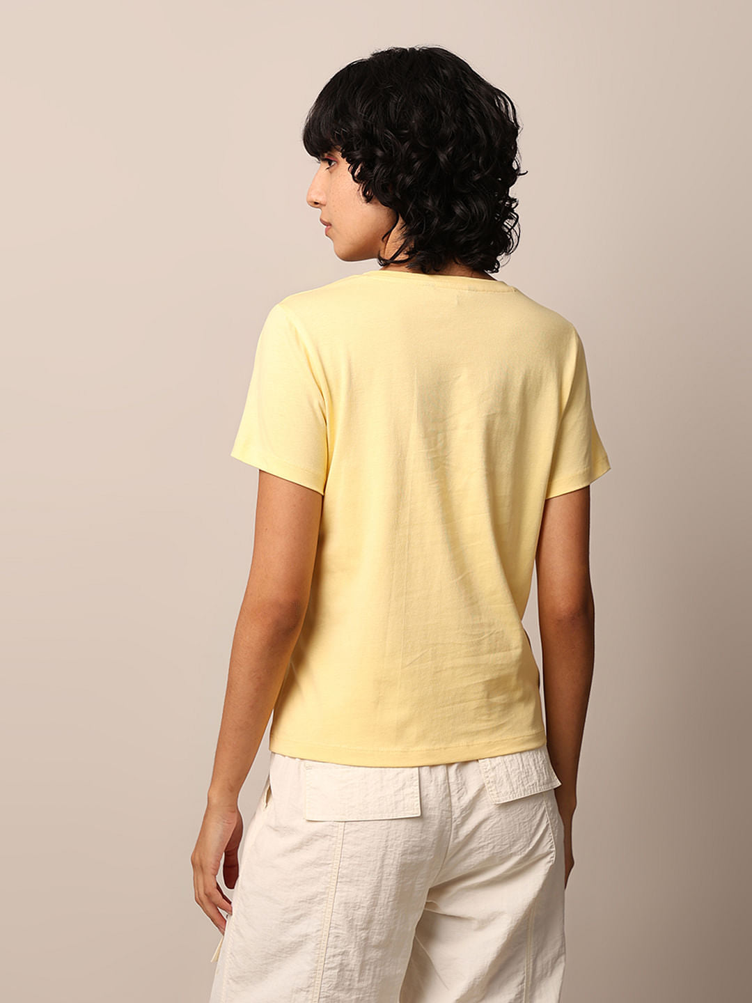Yellow Graphic Print T-Shirt