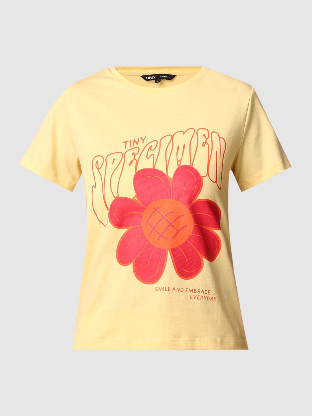 Yellow Graphic Print T-Shirt
