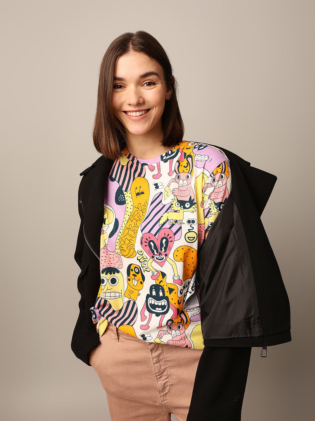 Multi-Colour Printed T-Shirt