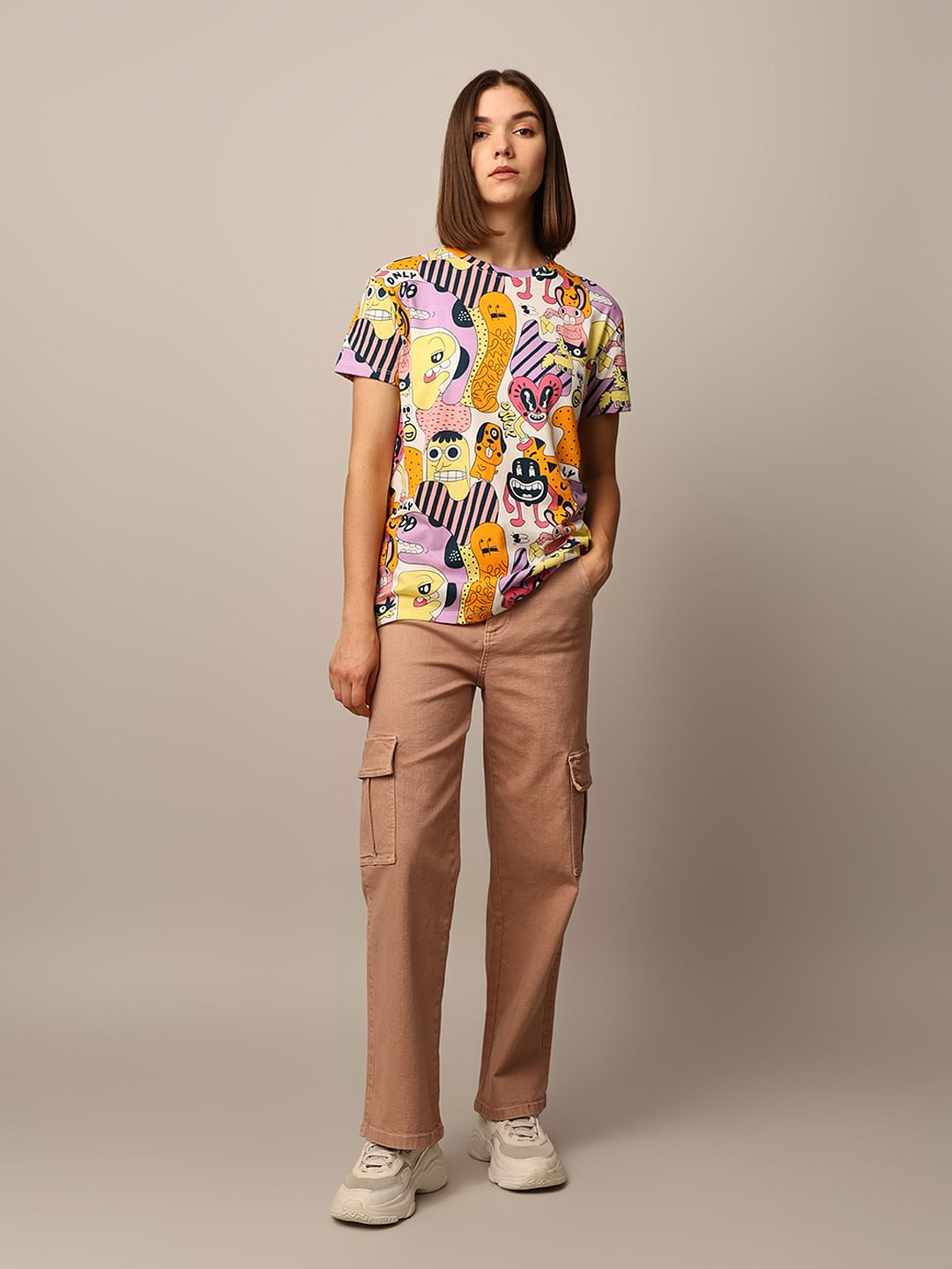 Multi-Colour Printed T-Shirt