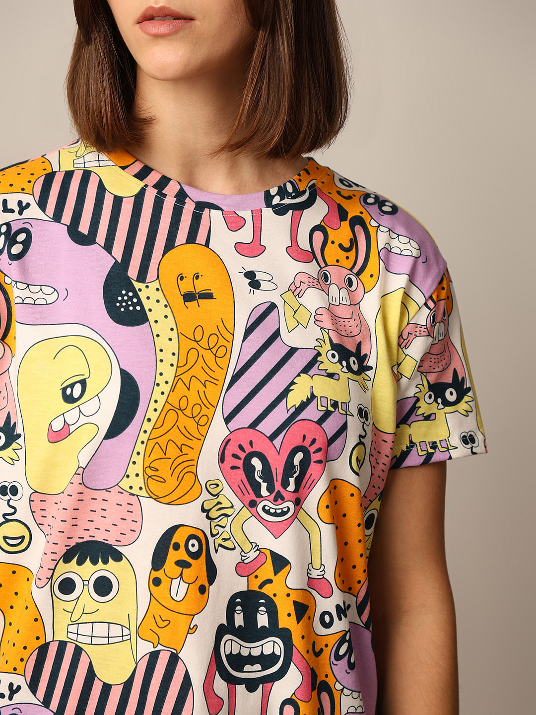 Multi-Colour Printed T-Shirt