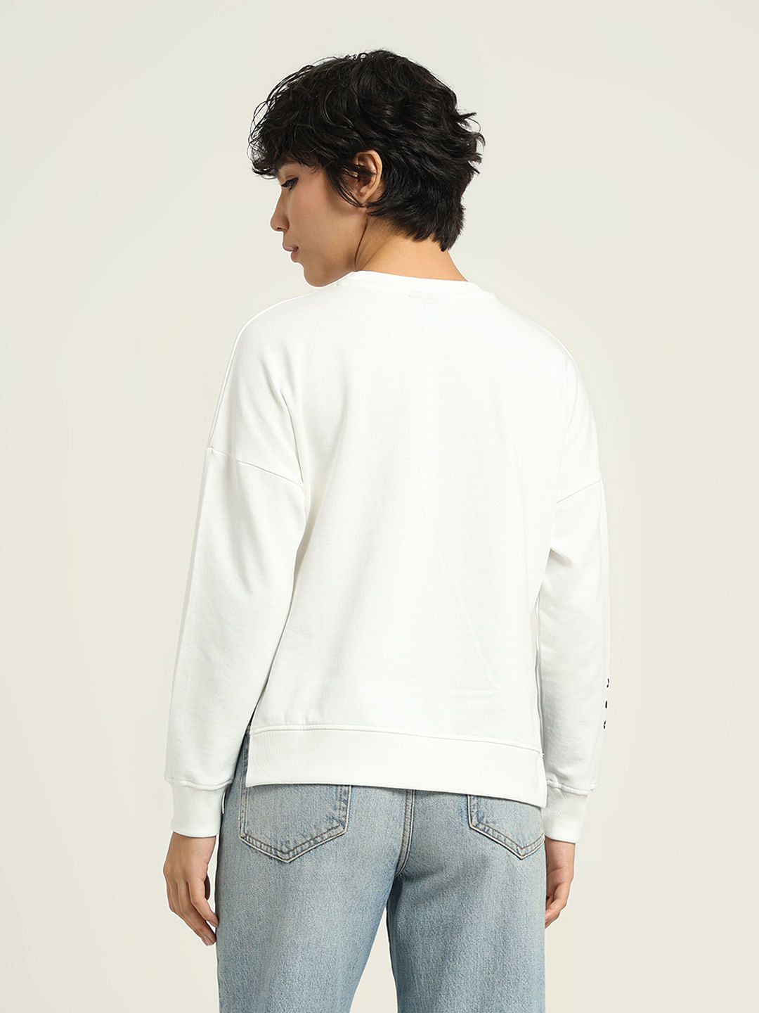 Ketnipz White Printed Sweatshirt