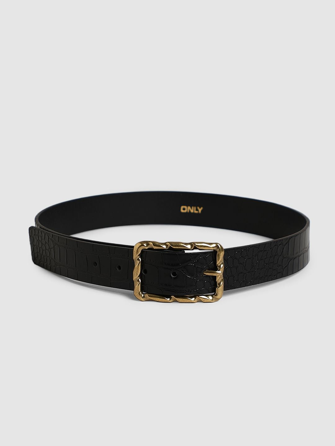 Black Metal Buckle Belt