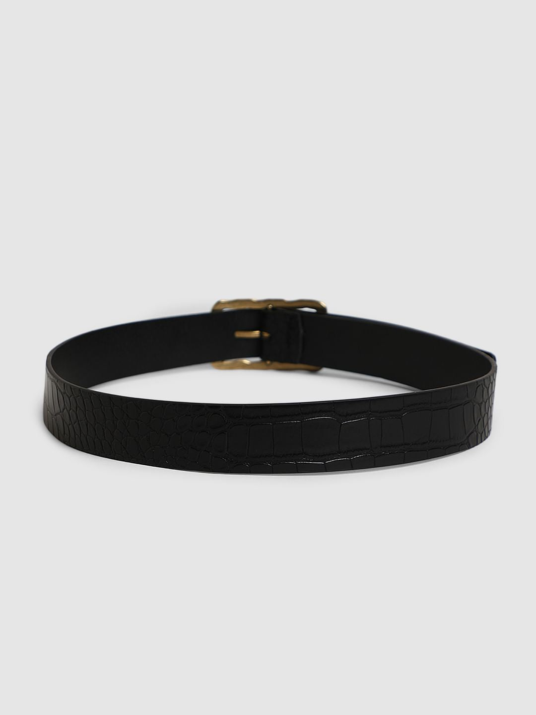 Black Metal Buckle Belt