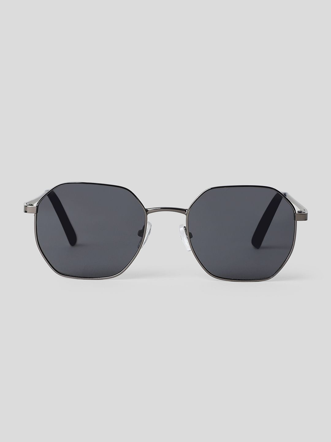 Black Hexagonal Sunglasses