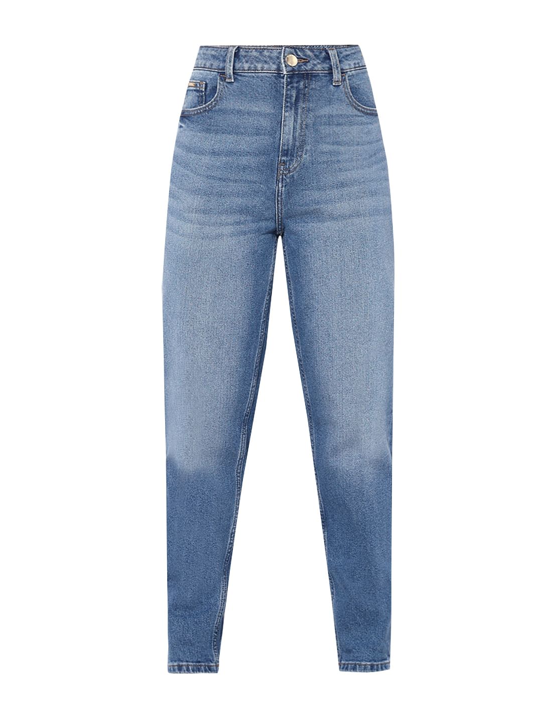 Light Blue High Rise Mom Jeans