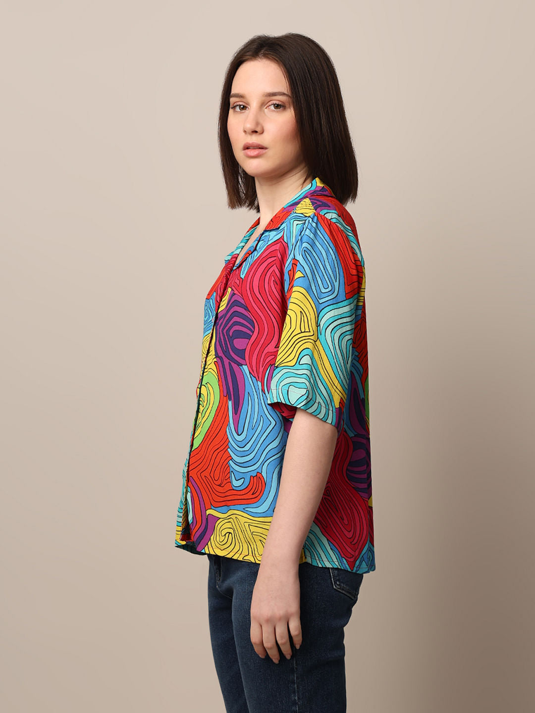 Multi-Colour Printed Resort Shirt