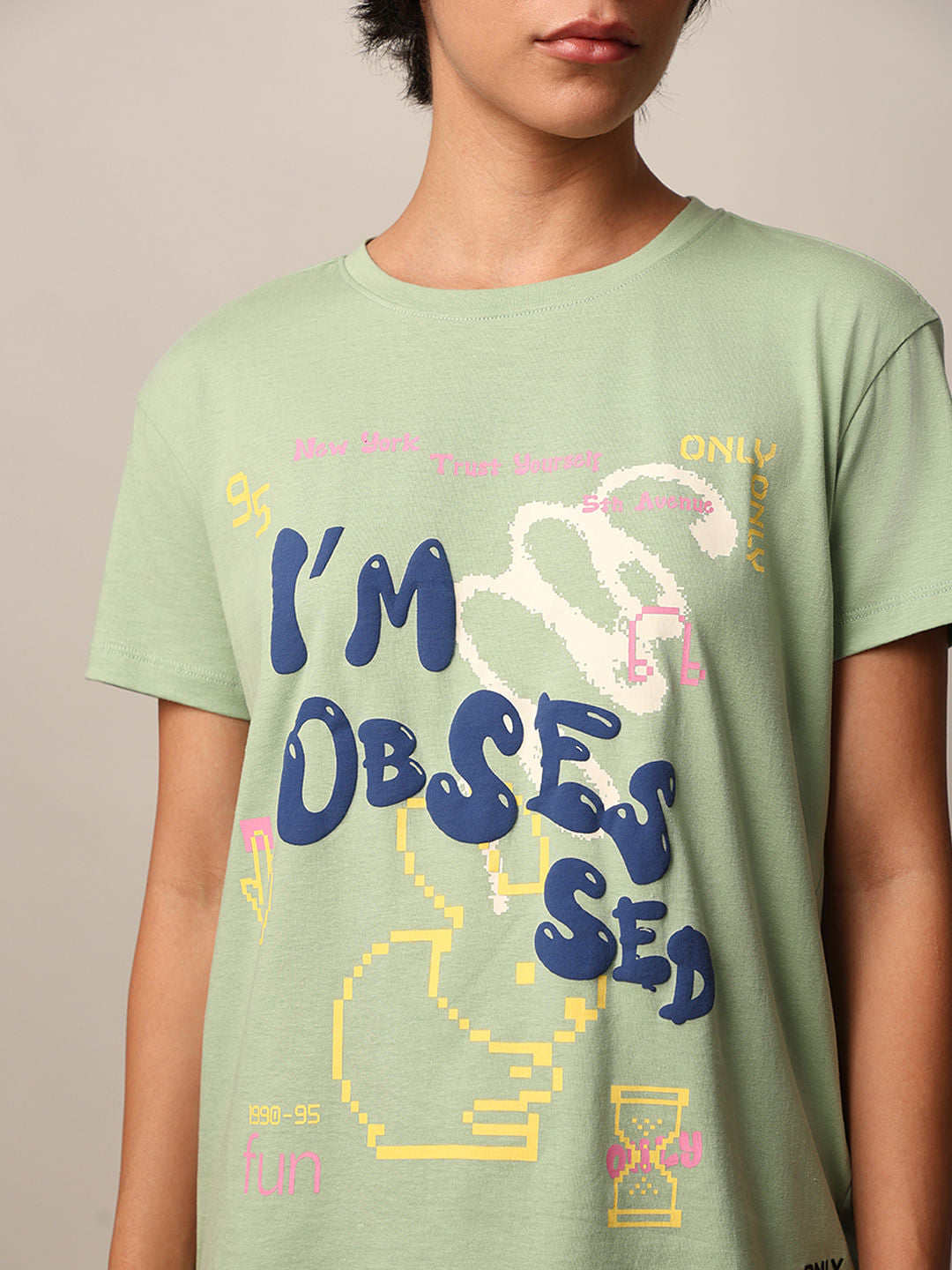 Green Graphic Print T-Shirt