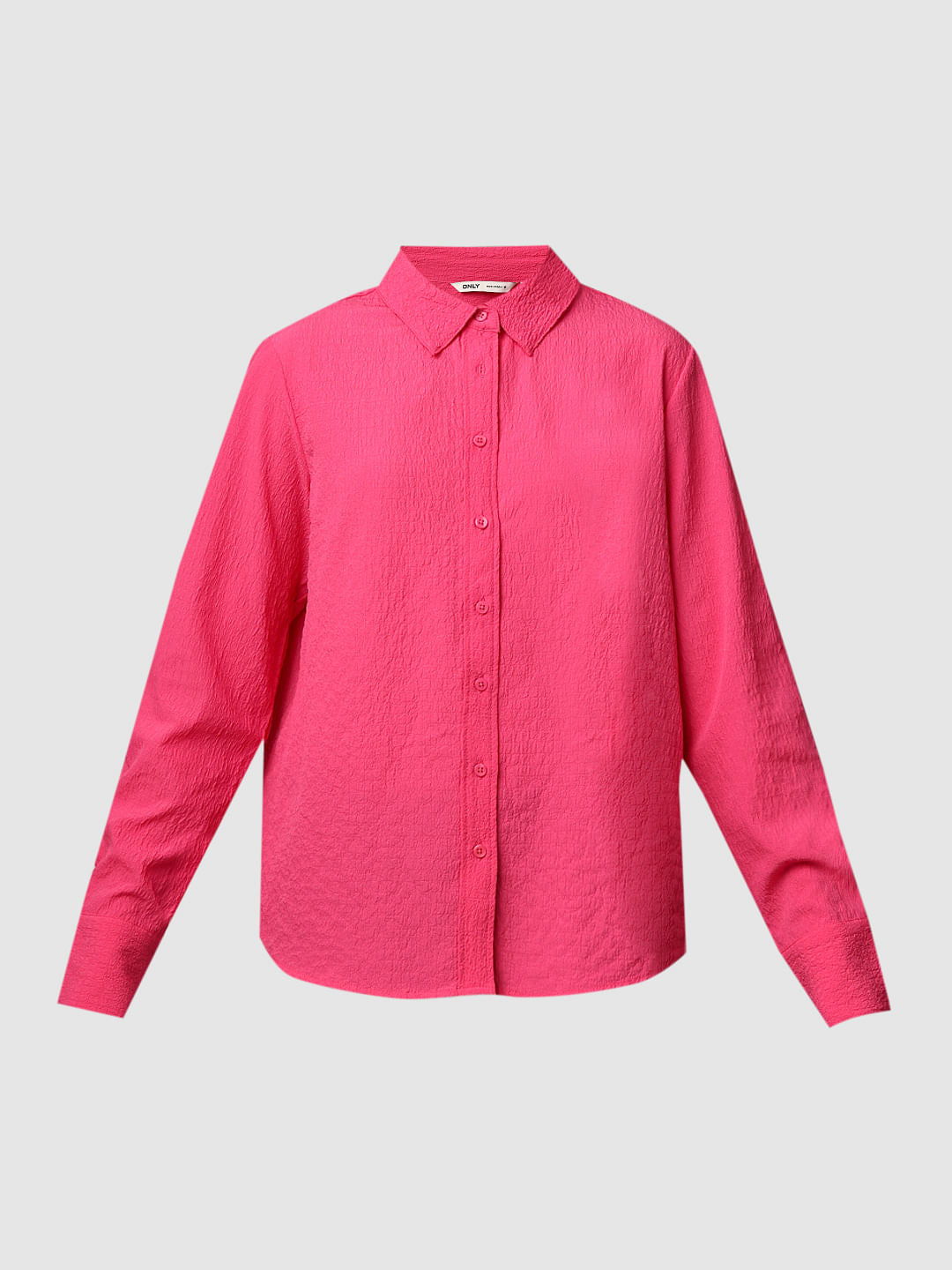 Pink Textured Shirt