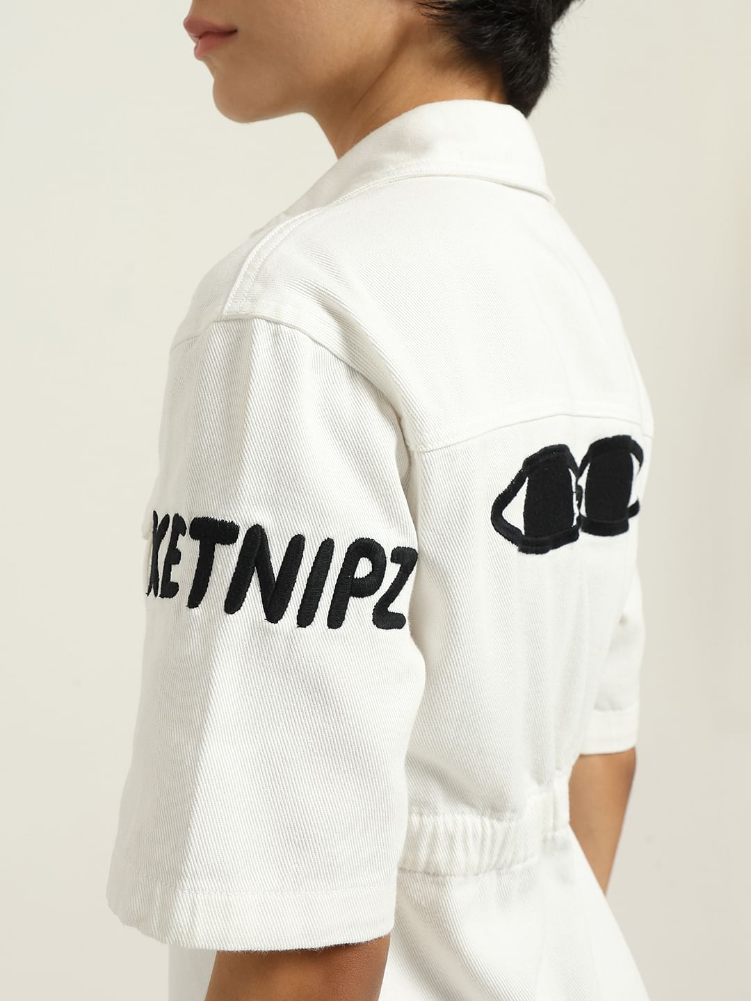 Ketnipz White Utility Shirt Dress