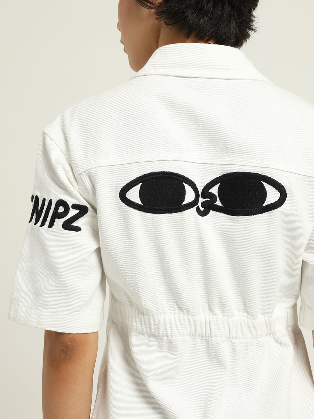 Ketnipz White Utility Shirt Dress