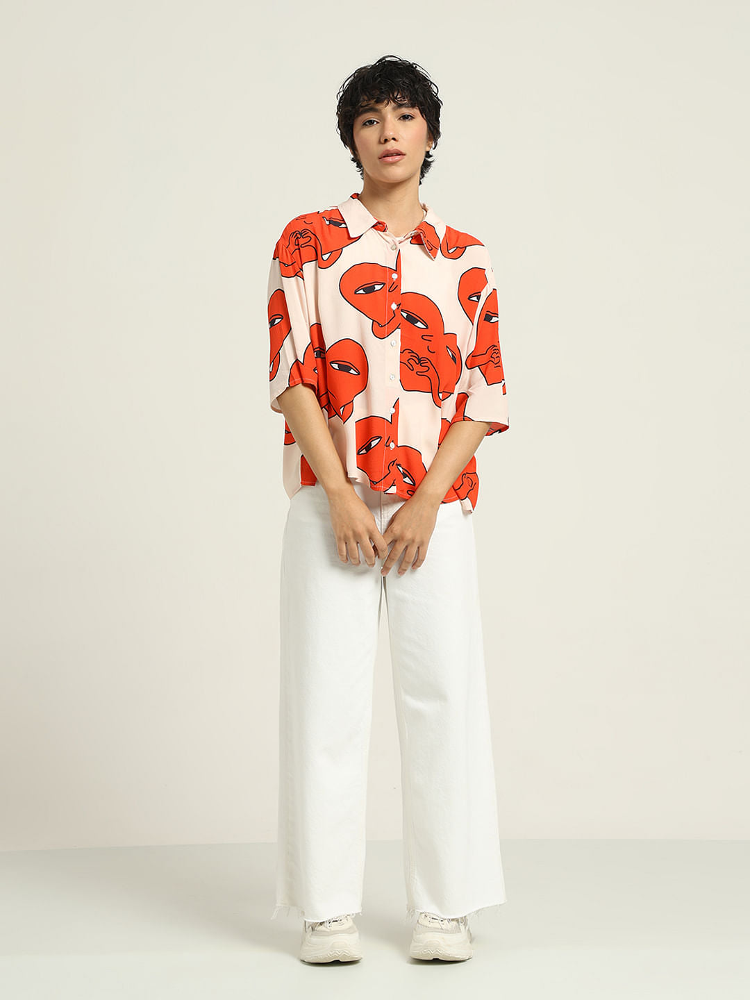 Ketnipz White Printed Shirt