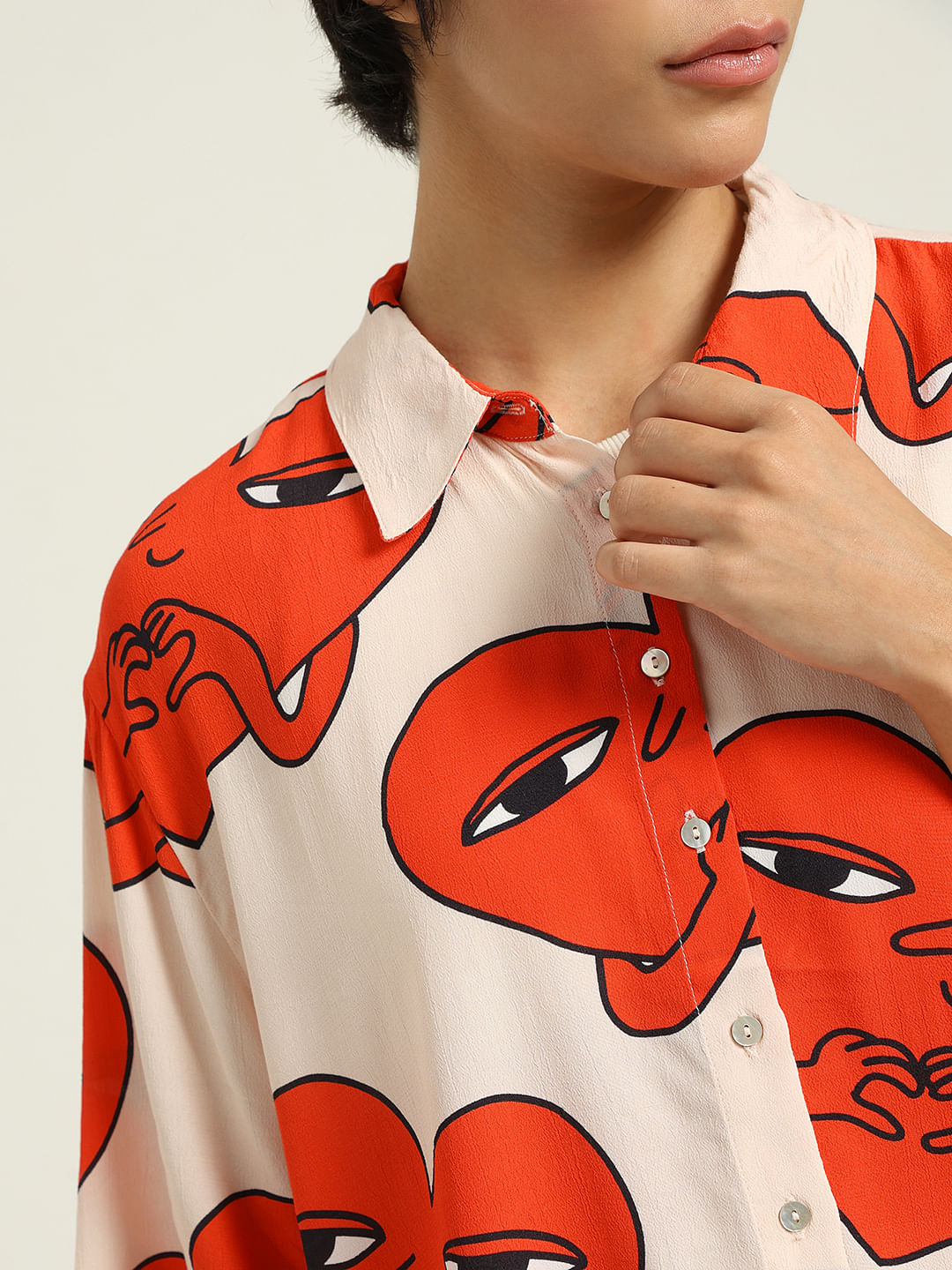 Ketnipz White Printed Shirt