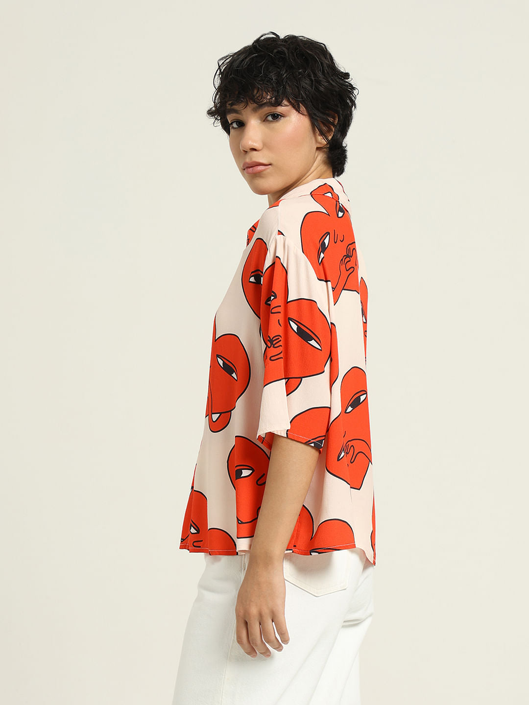 Ketnipz White Printed Shirt