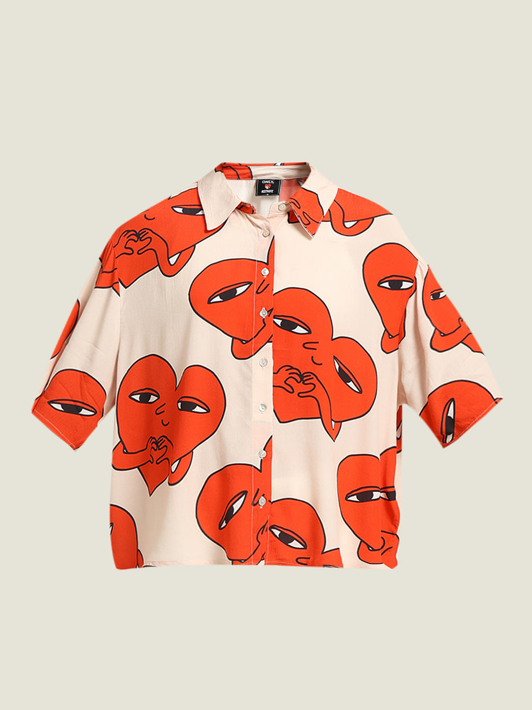 Ketnipz White Printed Shirt