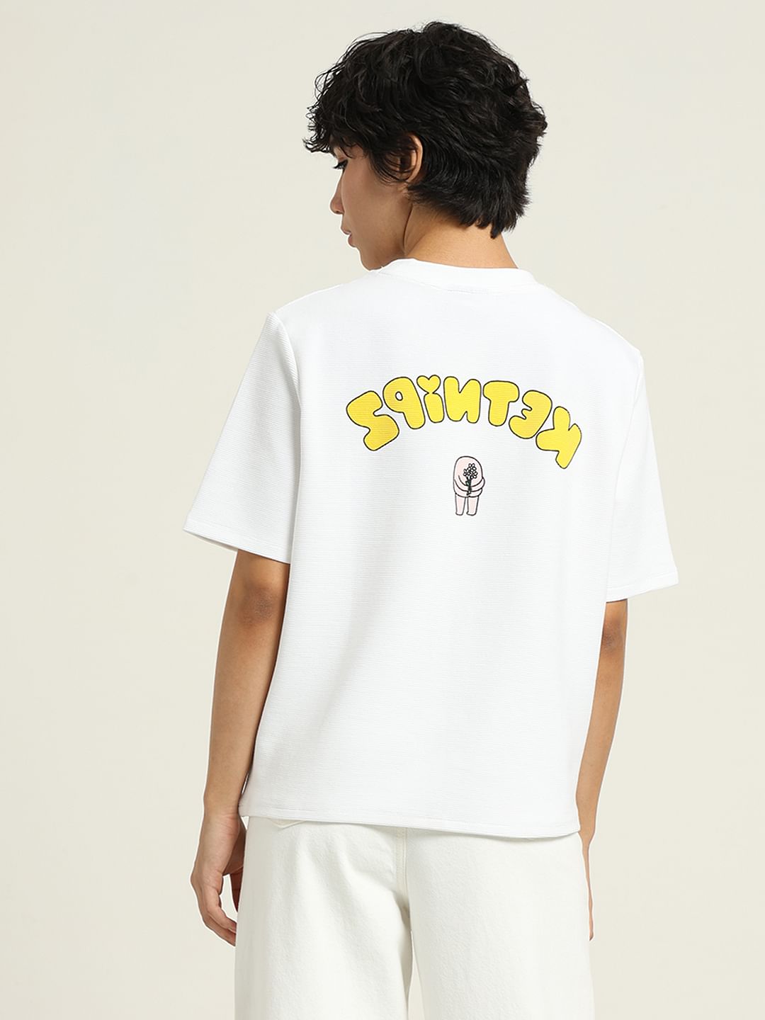 Ketnipz White Unisex Printed T-Shirt