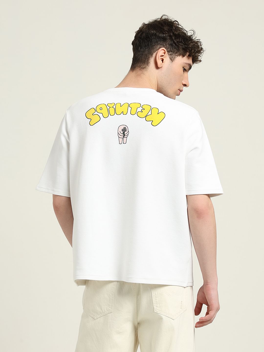 Ketnipz White Unisex Printed T-Shirt