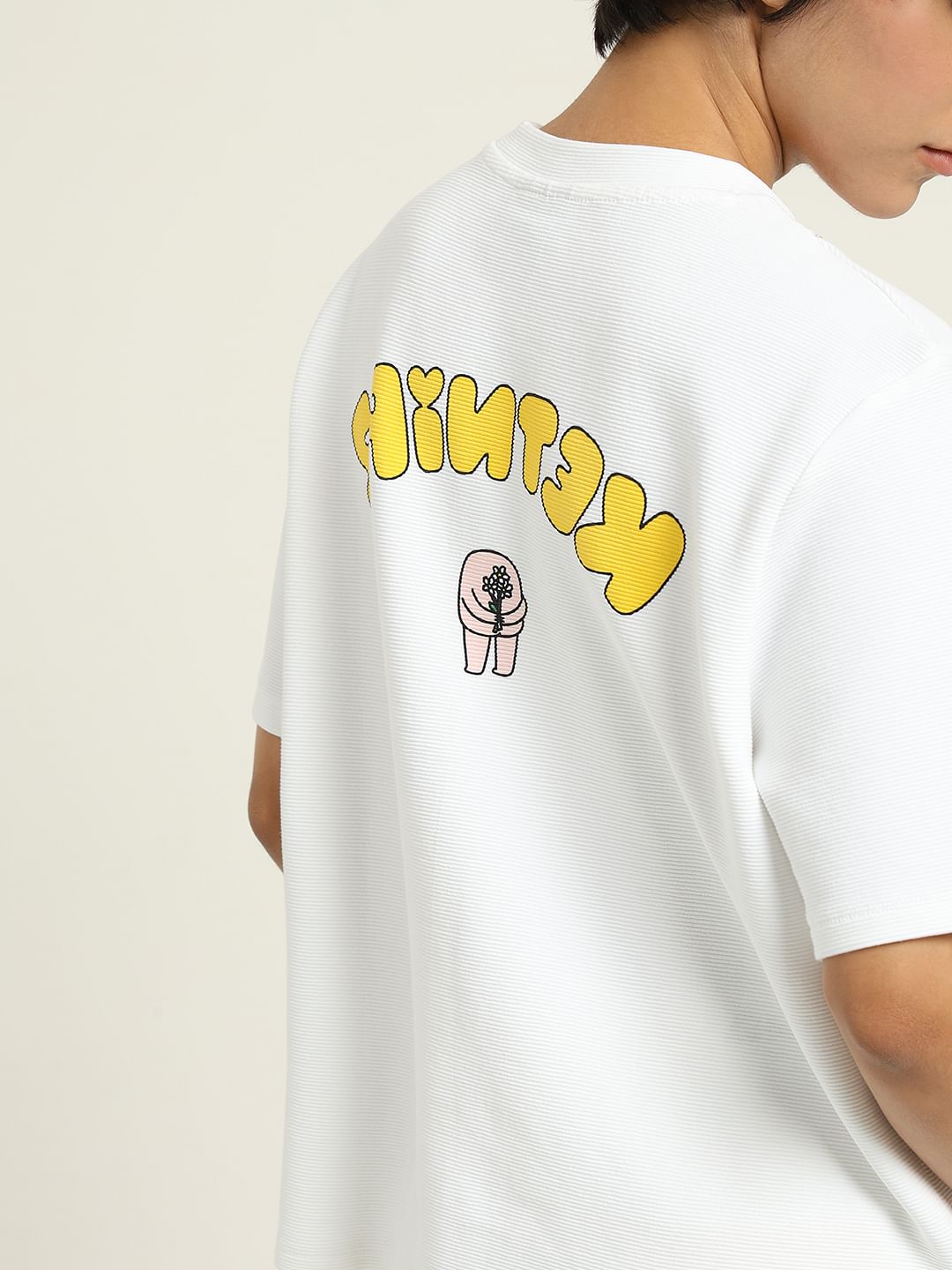 Ketnipz White Unisex Printed T-Shirt