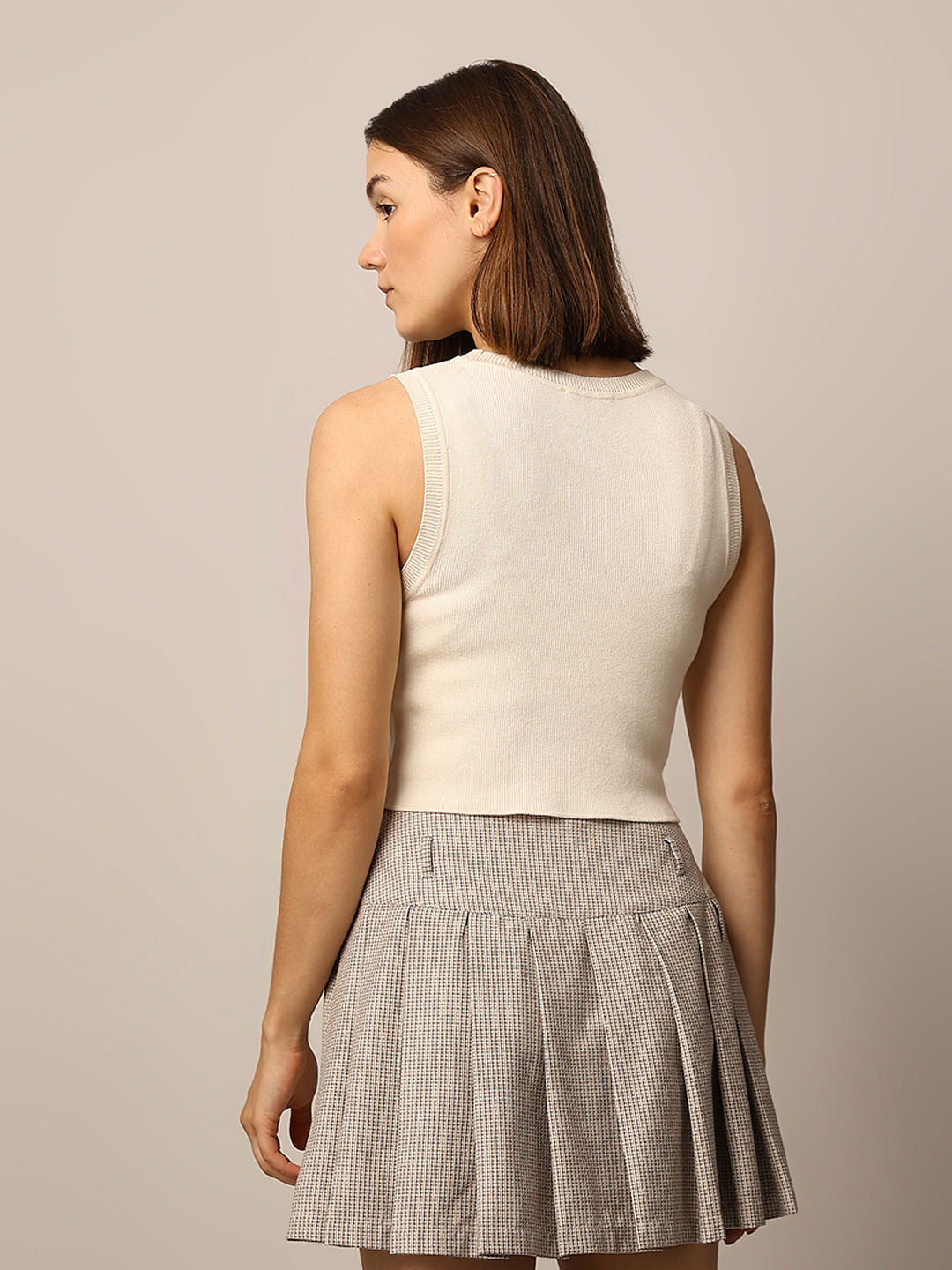 Off-White Knitted Top