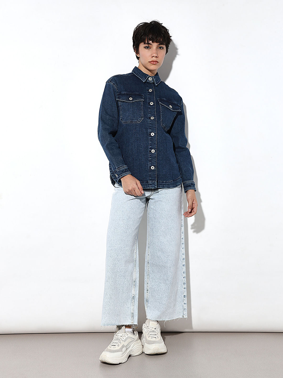 Blue Relaxed Denim Jacket