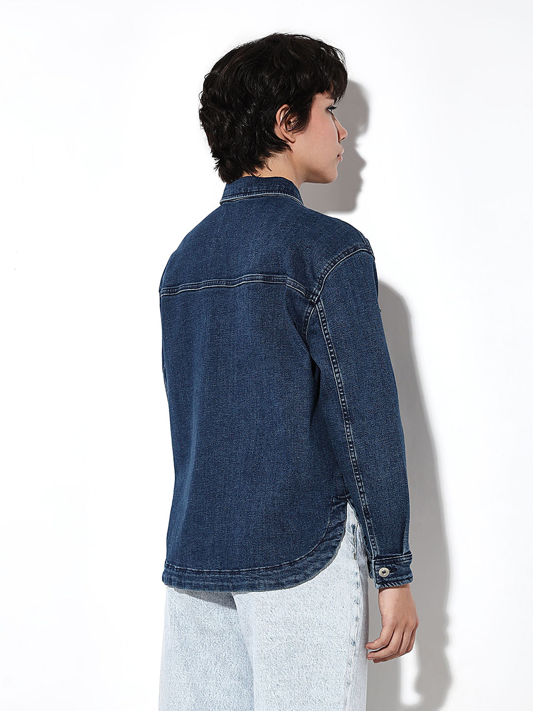 Blue Relaxed Denim Jacket