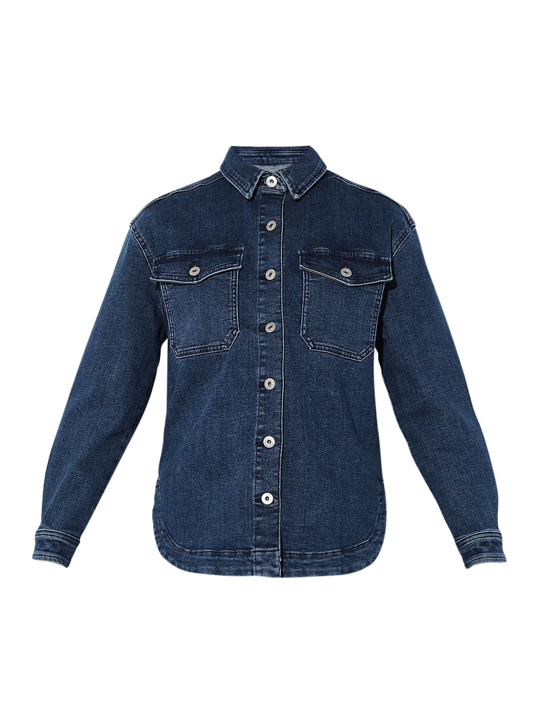 Blue Relaxed Denim Jacket