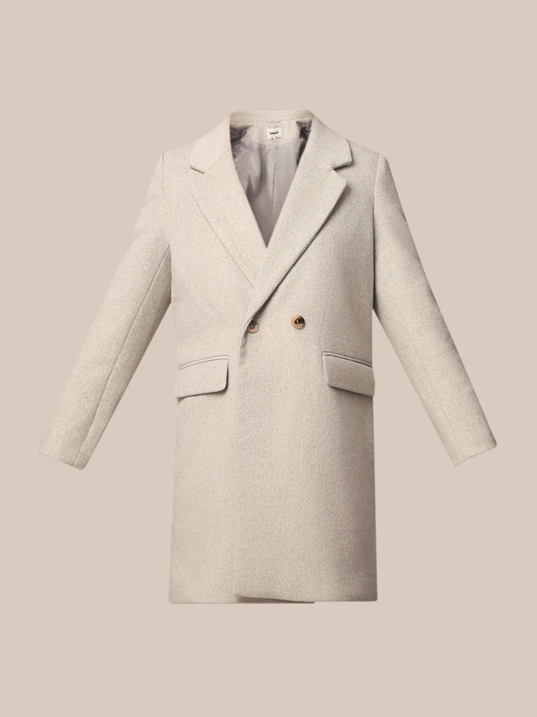 Light Grey Double Breasted Coat