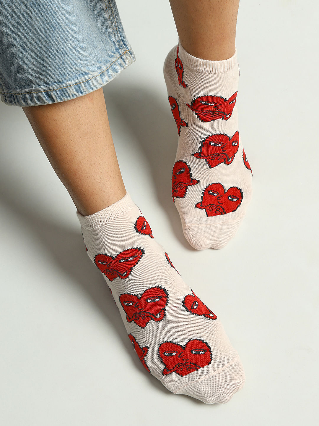 Ketnipz Pack Of 2 Printed Knitted Socks - Pink