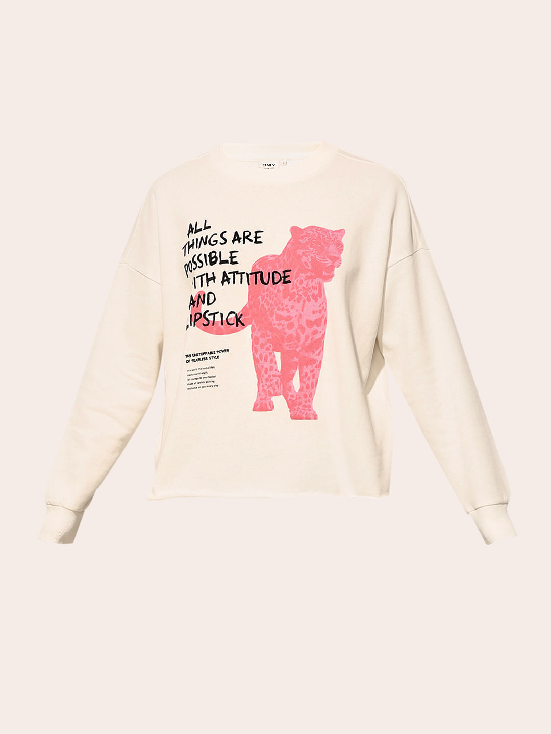 White Printed Sweatshirt