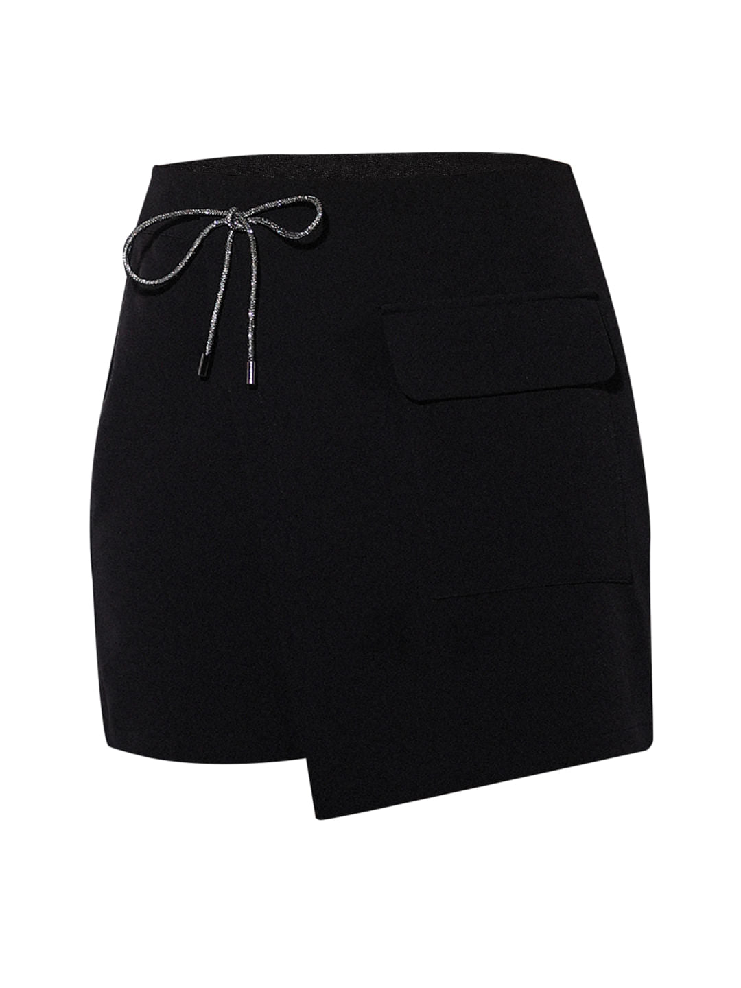 Black Bow Detail Co-Ord Set Skort