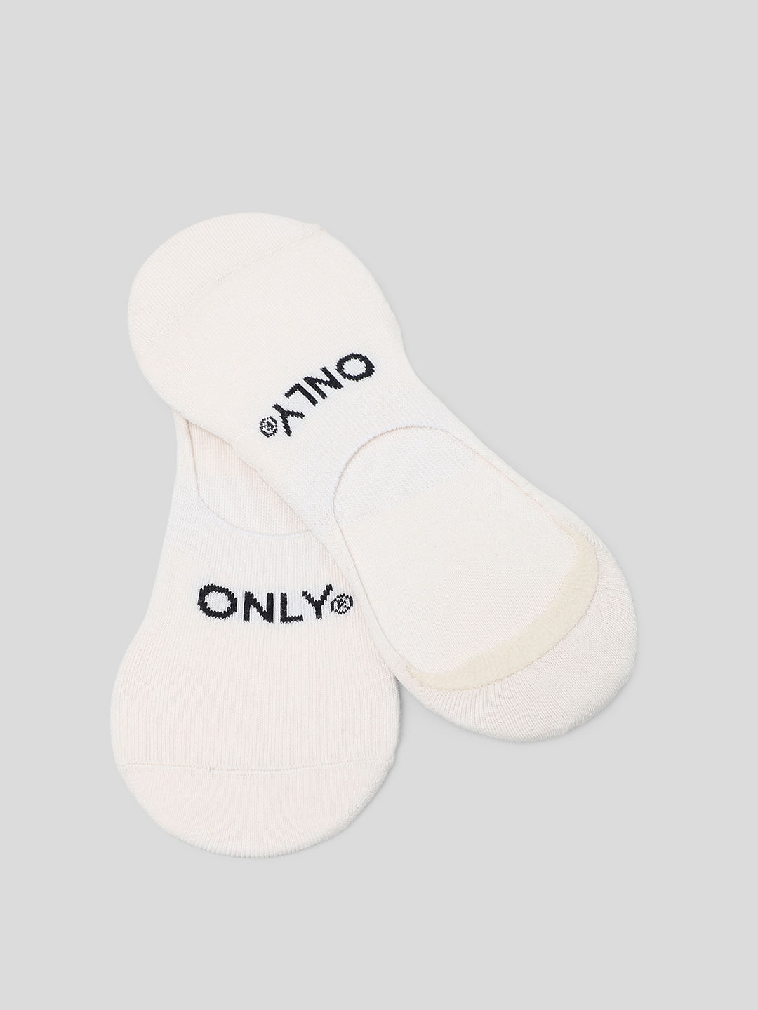 White Pack Of 3 No Show Socks