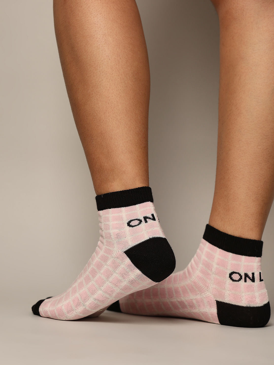Pack Of 3 Geometric Print Ankle Length Socks