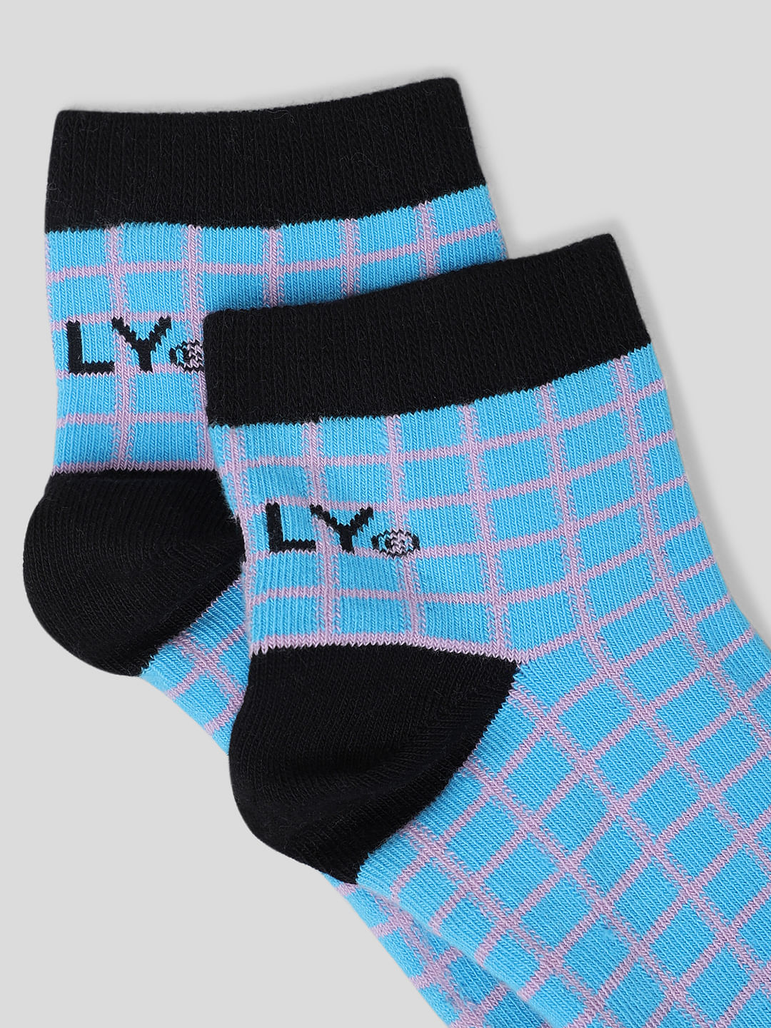Pack Of 3 Geometric Print Ankle Length Socks