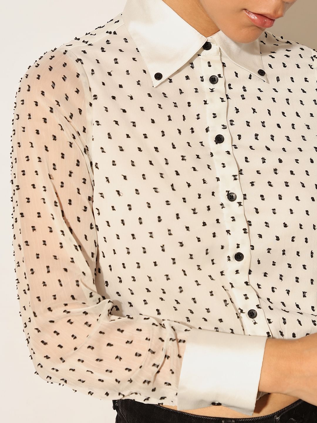 White Embroidered Shirt