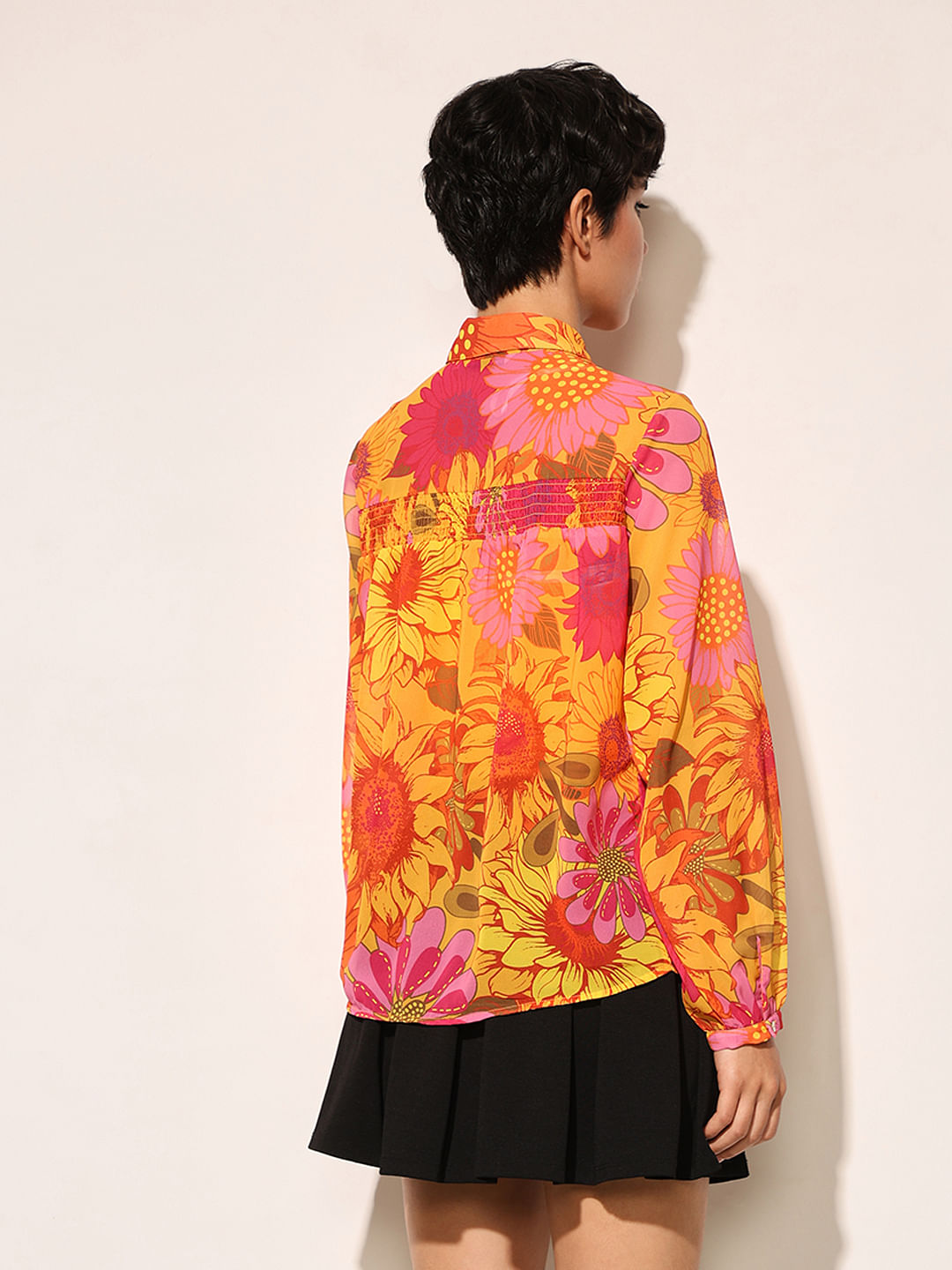 Multi-Colour Abstract Print Shirt