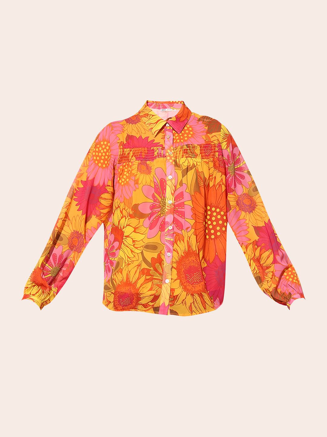 Multi-Colour Abstract Print Shirt