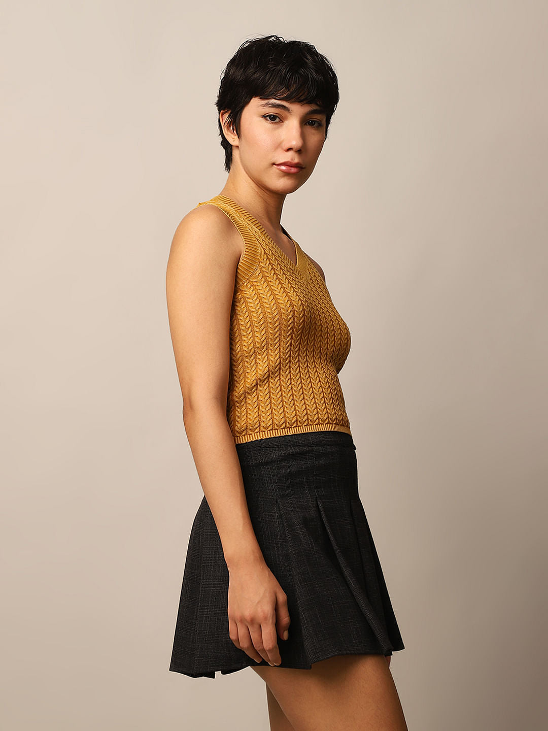 Mustard Sweater Vest