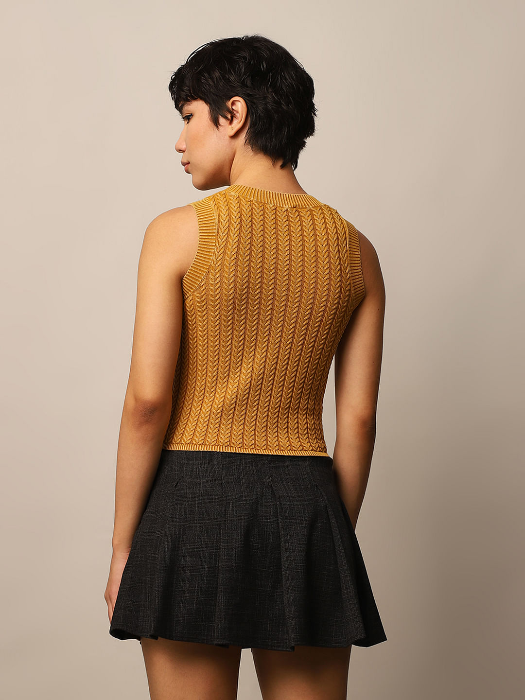 Mustard Sweater Vest