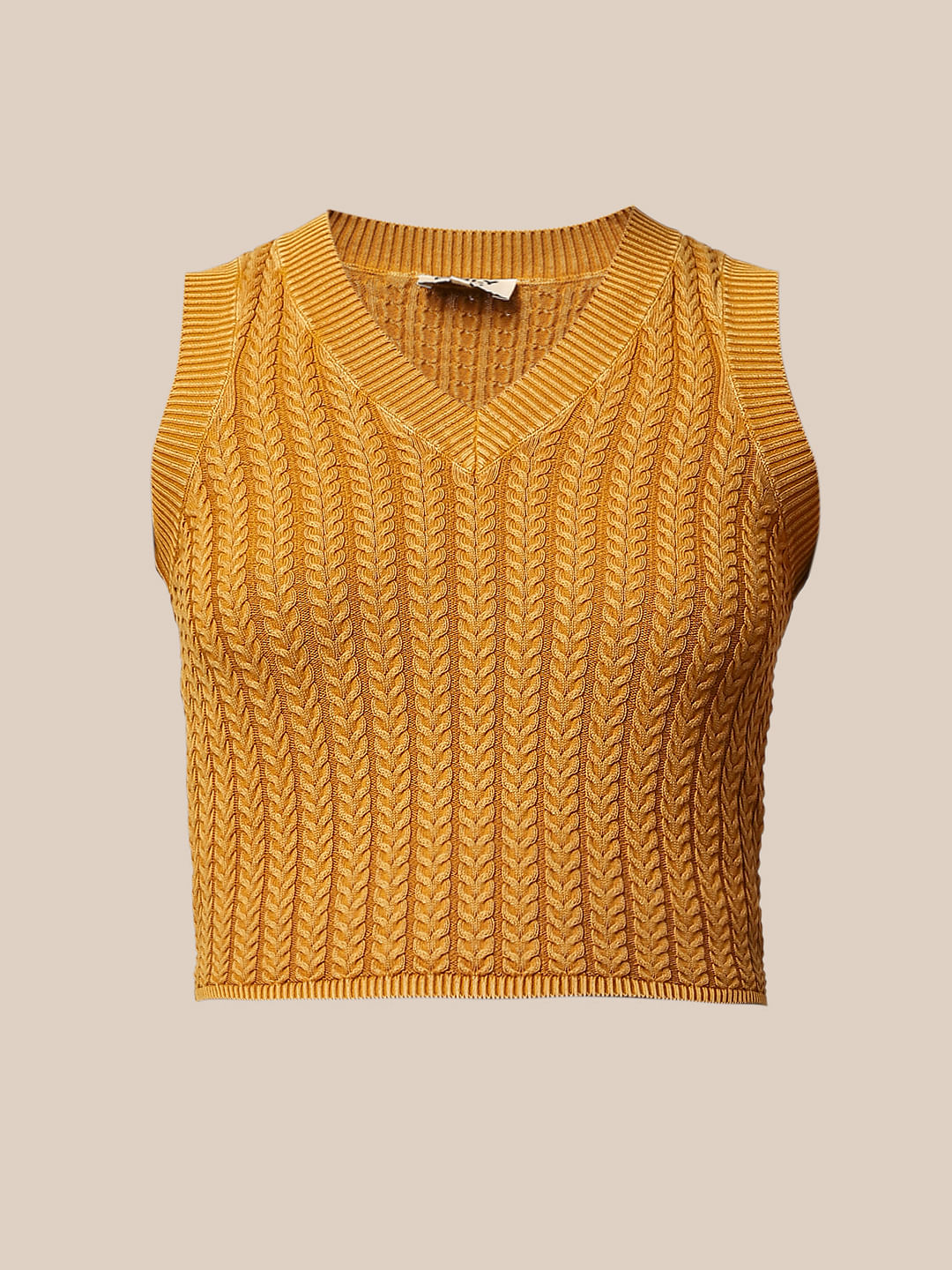 Mustard Sweater Vest