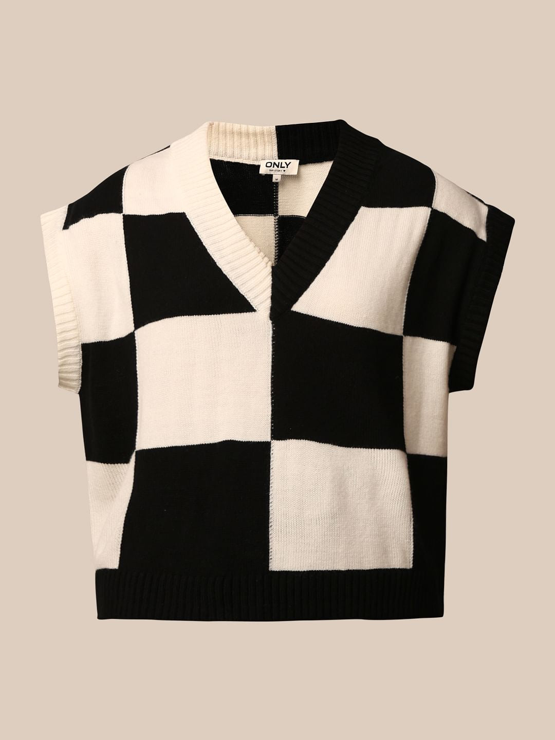 Black V-Neck Sweater Vest