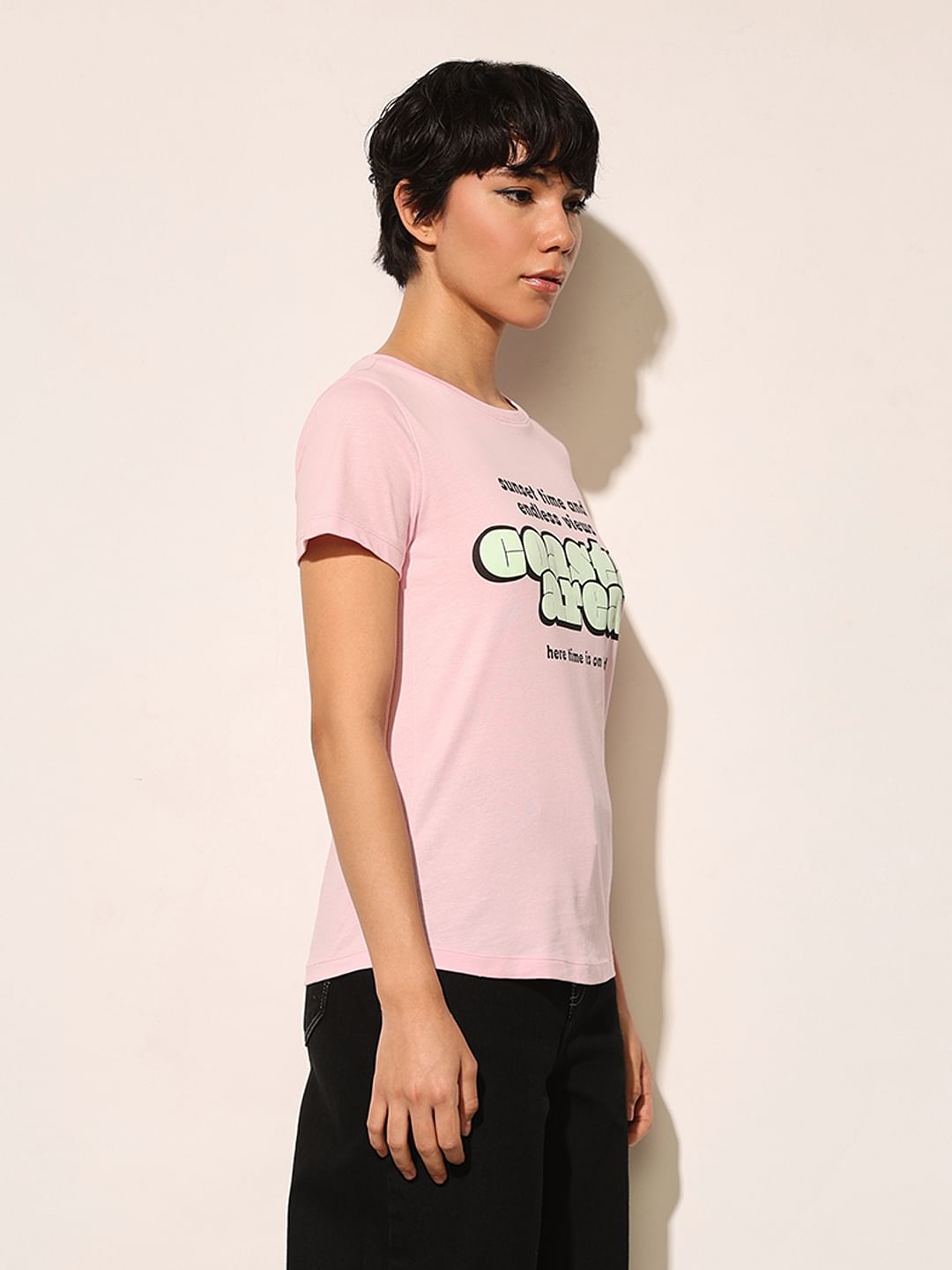 Pink Printed T-Shirt