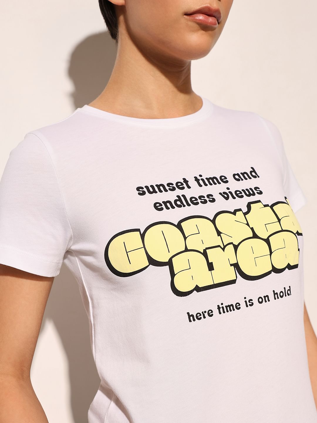 White Printed T-Shirt