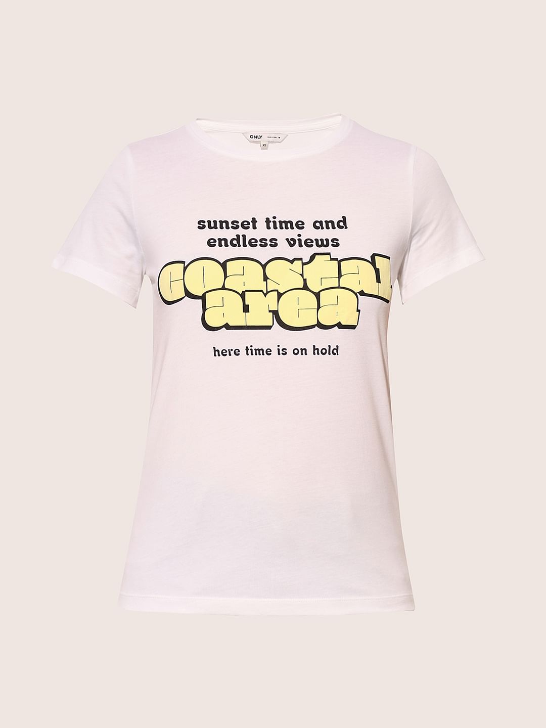 White Printed T-Shirt